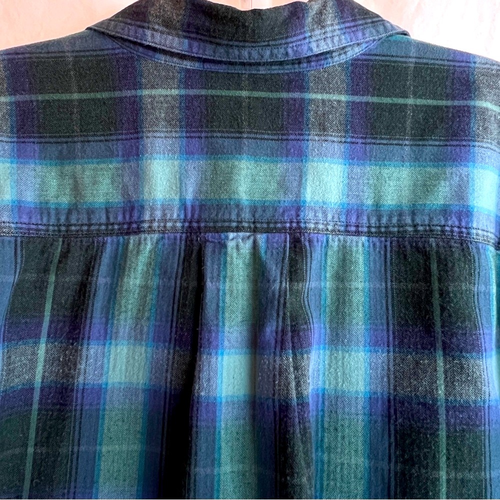 Eddie Bauer Flannel Plaid Shirt Lightweight Size 2XL - Picture 3 of 10